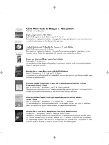 Introduction to Statistical Quality Control by Douglas C. Montgomery ISBN: 978-1119723097
