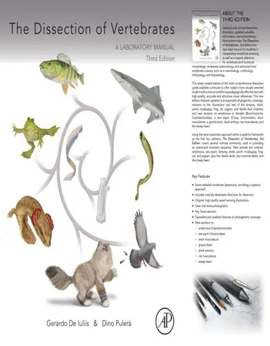 The Dissection of Vertebrates by Gerardo De Iuliis 3rd Edition ISBN 9780124104600