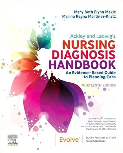 Ackley and Ladwig's Nursing Diagnosis Handbook An Evidence-based Guide to Planning Care by Mary Beth Flynn Makic 13th Edition ISBN 9780323776837