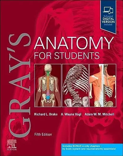 Gray's Anatomy for Students by Richard L. Drake 5th Edition ISBN 9780323934237