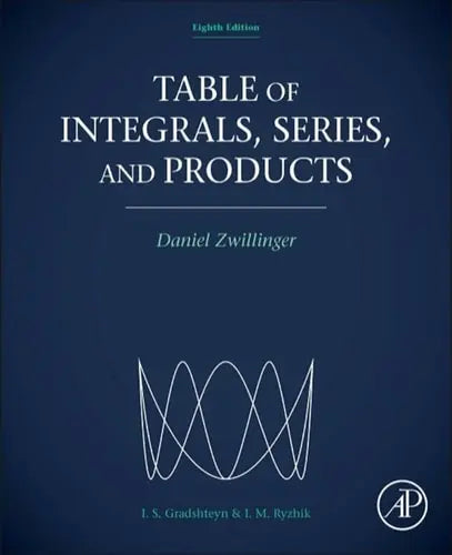 Table of Integrals, Series, and Products ISBN 9780123849335