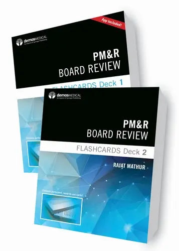 PM&R Board Review Flashcards by Rajat Mathur 978-0826138149