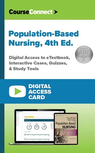 Population-Based Nursing (Digital Access Card): Digital Access to eTextbook, Interactive Cases, Quizzes, & Study Tools ISBN: 978-0826160355