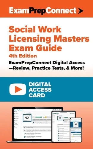 Social Work Licensing Masters Exam Guide (Digital Access Card): ExamPrepConnect Digital Access―Review, Practice Tests, & More! by Dawn Apgar PhD LSW ACSW ISBN: 978-0826191052
