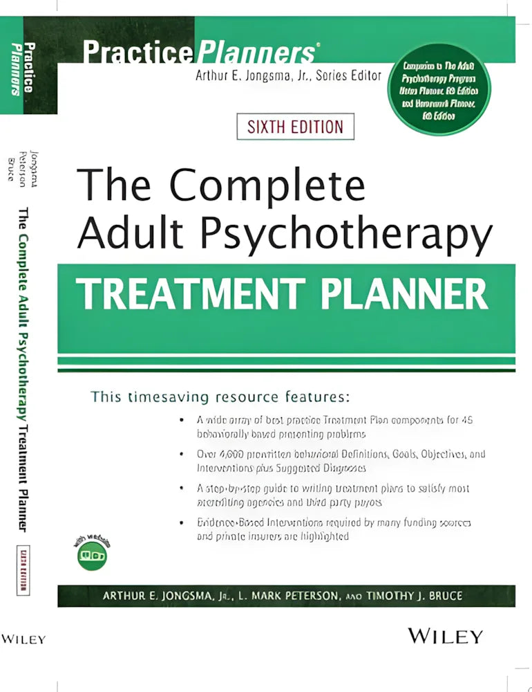 The Complete Adult Psychotherapy Treatment Planner by Arthur E. Jongsma ISBN: 978-1119629931