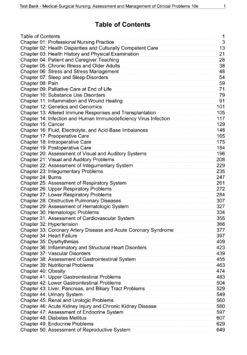 TEST BANK Lewis Medical Surgical 10th Edition - AutoxdxAutoxdxAutoxdxTEST BANK Lewis Medical Surgical 10th Edition